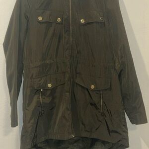 Michael Kors Women's Lightweight Utility Jacket - Dark Olive